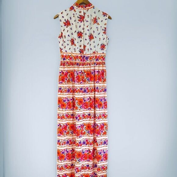 Vintage L’AIGLON Sleeveless Floral Maxi Dress - Picture 6 of 13